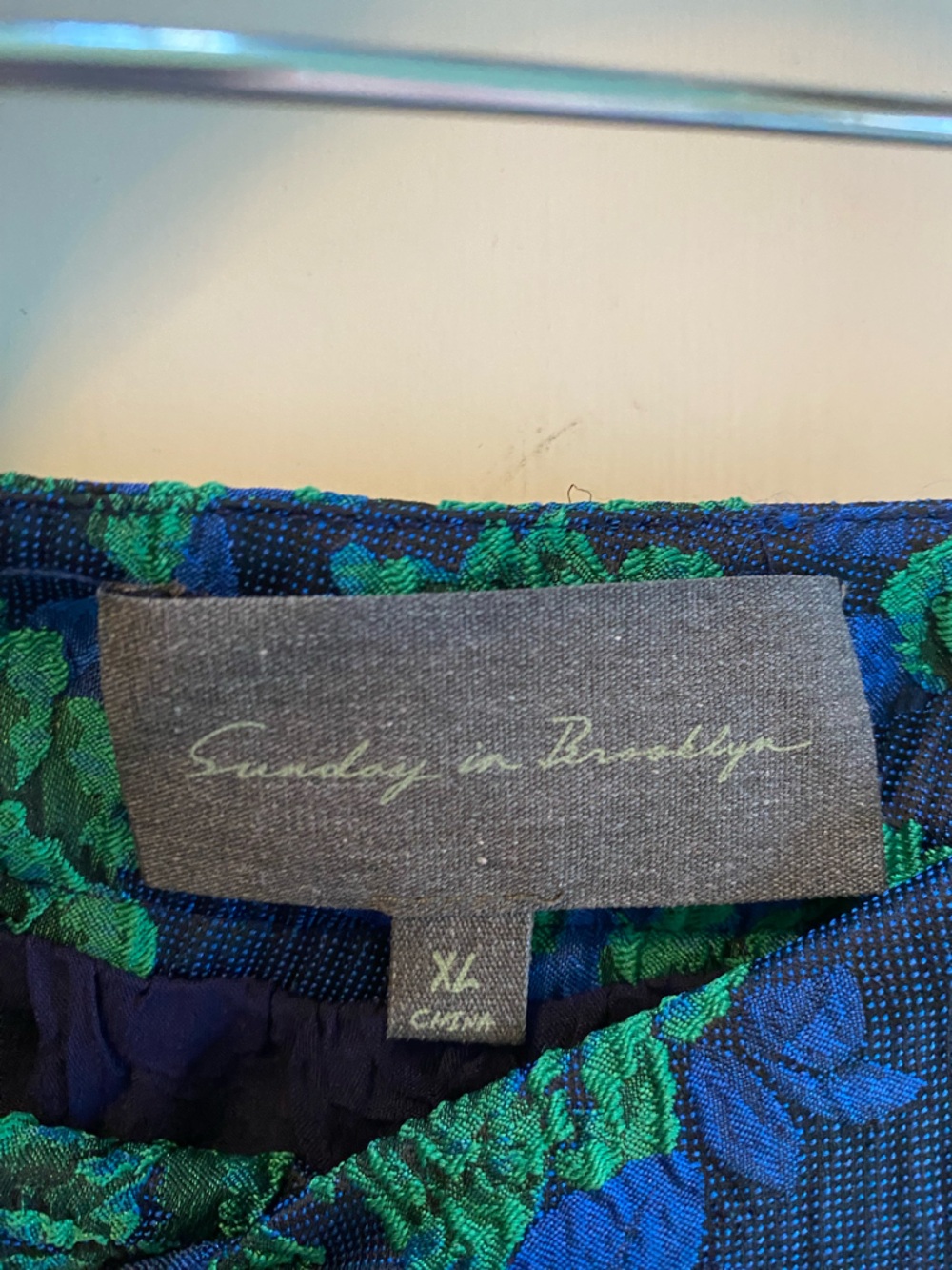 Anthropologie Sunday in Brooklyn Floral Jacquard Midi Skirt NWOT - Picture 4 of 5